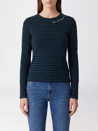 Liu Jo Striped Long-Sleeved T-Shirt with Contrast Logo