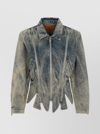 Y / Project tudor zip denim jacket