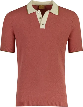 Mos Mosh Mos Mosh poloshirt rood katoen stretch