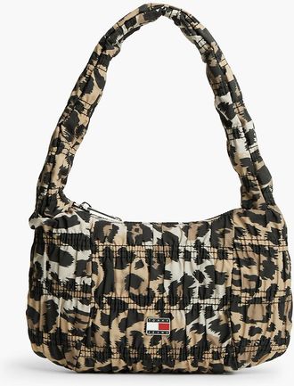 Tommy Hilfiger Womens Tommy Jeans Ruched Leopard Print Bag - Leopard Print