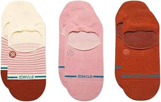 Stance Fortune No Show 3 Pack Womens Crew Cut Socks Shoes Dusty Rose : MD/LG (Womens 10-13), Cotton/Nylon