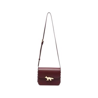 Maison Kitsun&eacute; Dames, Tassen, Rood, Maat: ONE Size Leer