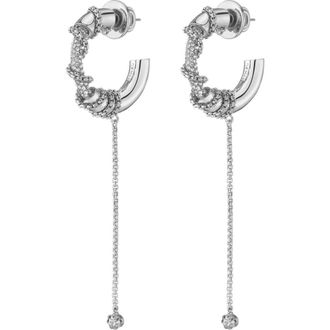 Demarson Amity Drop Earrings in Silver/Crystal at Nordstrom