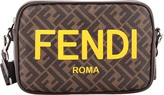 Fendi Fendi Logo Camera Case Bag Zucca Coated Canvas Medium (Authentic Pre-Loved)