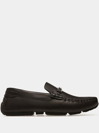 Bally Loafers met logoprint - Zwart