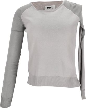 Maison Margiela MM6 by Maison Margiela Sweater in Grey Cotton