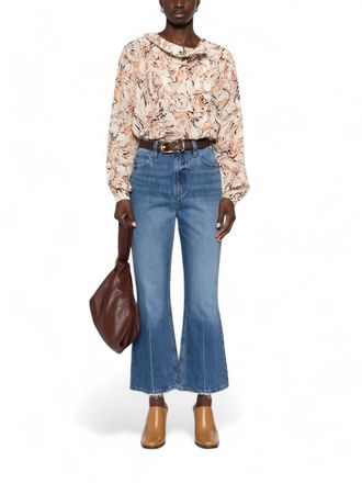 Frame Denim Le High n Tight Crop Mini Boot Jean In Del Amo Grind