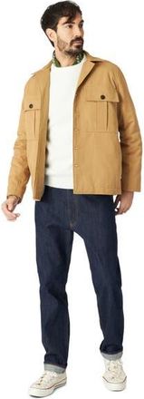 Fortela Cotton Twill Overshirt in Camel at Nordstrom, Size 52 Eu