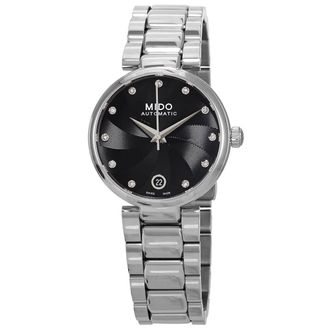 Mido Baroncelli Donna Automatic Diamond Black Dial Ladies Watch M022.207.11.056.10