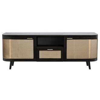 Rendez-Vous D&eacute;co Soporte de TV de madera de mango y ca&ntilde;a