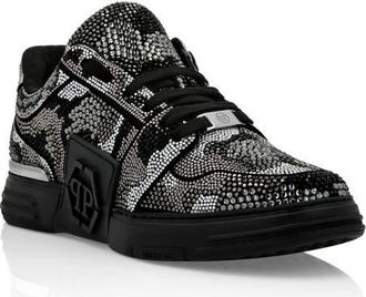 Philipp Plein Low-Top Sneakers Camouflage Unisex in Black at Nordstrom, Size 37