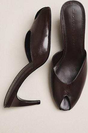 Black Suede Studio Dovie 70 Mule Kitten Heels