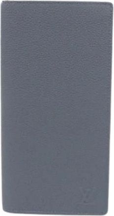 Louis Vuitton Pre-owned Wallets, male, Blue, Size: ONE SIZE Pre-owned Aerogramme Waxy Calfskin Long Wallet
