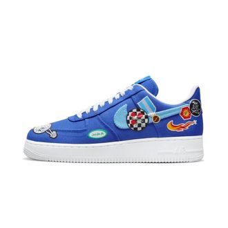 Nike Fitness, Heren, Blauw, 38 1/2 EU, Leer, Air Force 1 07 Patched Up