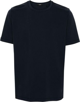 Theory Ryder crew neck T-shirt - men - Spandex/Elastane/Viscose/Polyamide - M - Blue