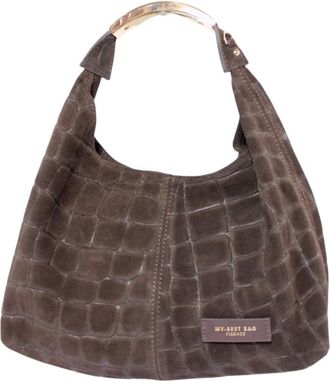 My Best Bags Firenze Ellisse 3032L - Dames - Tassen - Bruin - Maat: ONE Size Leer