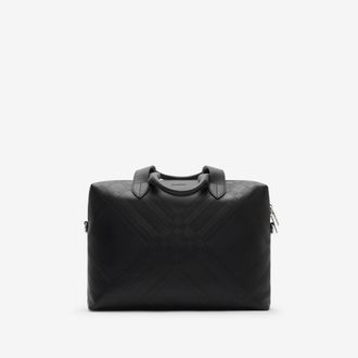 Burberry Embossed Check Briefcase