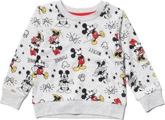 Disney Minnie Mouse Pullover Sweatshirt in Grey Mickey Minnie at Nordstrom, Size 18M