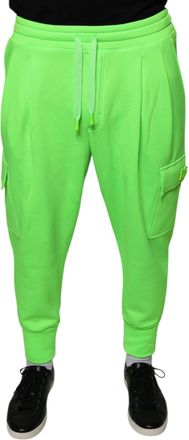 Dolce & Gabbana Neon Green Polyester Cargo Jogger SweatMens Mens Pants (Pre-Owned)
