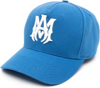 Amiri logo-embroidered canvas cap - men - Cotton/Lyocell - One Size - Blue