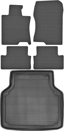 OEM Juego De Alfombrillas De Goma Para Coche Y Maletero Para Honda Accord Viii Estate (2008-2015)