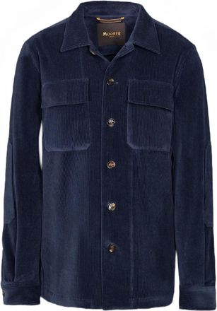 Moorer Camicia a coste - Blu