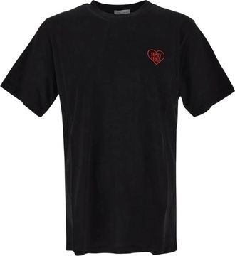 Family Fir$t Milano Hart Katoenen T-Shirt - Heren - T-shirts - Zwart - 2XL - Katoen - Tops