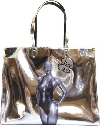 Stella McCartney Stella Mccartney Silver Elastane Tote Bag (Pre-Owned)