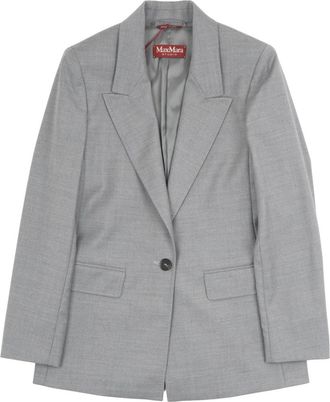 Max Mara Blazers, female, Gray, Size: S Bolsena Blazer