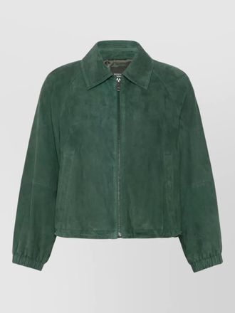Max Mara collared coat elastic cuffs side pockets