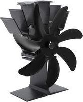 OEM Ventilador Termoel&eacute;ctrico De 7 Aspas Para Estufas De Le&ntilde;a (aleaci&oacute;n De Aluminio, Negro)