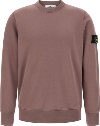 Stone Island Purple Cotton Sweatshirt