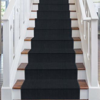 Runrug Stair Runner Carpet for Staircases - Soft & Comfy, 9mm - Plain in Dark Grey | Size: 60 cm x 720 cm