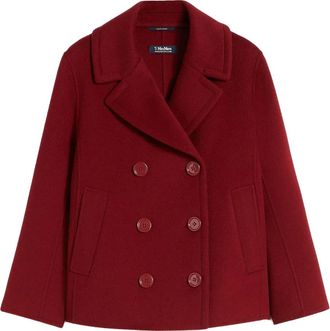 Max Mara Elise double-breasted wool jacket - Red