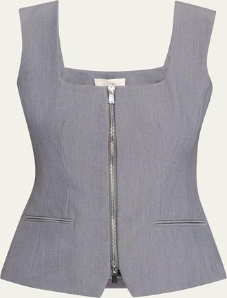 Toccin Yara Sleeveless Zip-Front Vest
