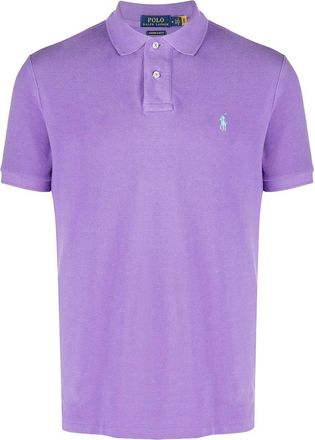 Polo Ralph Lauren Lilac purple cotton piqu cotton polo shirt
