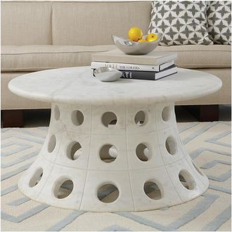 Global Views Taper Circle Cocktail Table