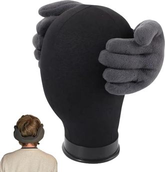 Generic Artistic Hand-Shaped Ear Muffs - Unique Funny Finger Design, Warm Winter Outdoor Ear Covers for Men & Women, Novelty Gift for Fun and Warmth
