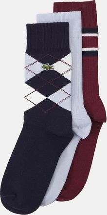 Lacoste Mens 3 Pack of Cotton Socks - Multi - Size: 4346