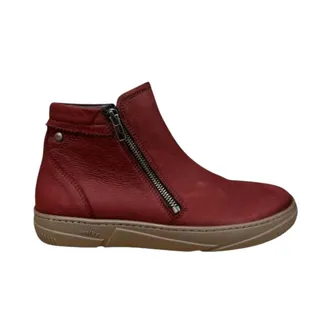 Wolky Schoenen, Dames, Rood, 40 EU, Wol, Centola Enkellaarsjes