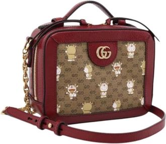 Gucci Pre-owned Borsa a Spalla Piccola Micro Small GG Canvas - - Pre-owned - Donna - Rosso - ONE SIZE