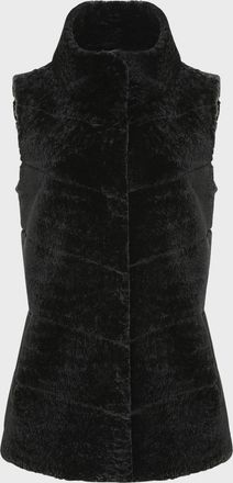 Gorski Reversible Textured Lamb Shearling Vest