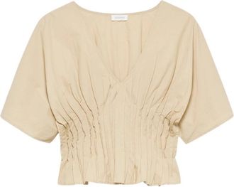 Alchemist Pien Top - Dames - Blouses - Beige - L - Katoen - Overhemden