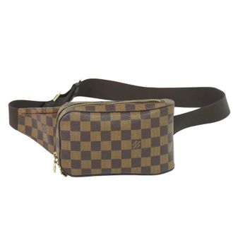 Louis Vuitton Geronimos Waist Damier Brown Canvas Handbag (Pre-Owned)