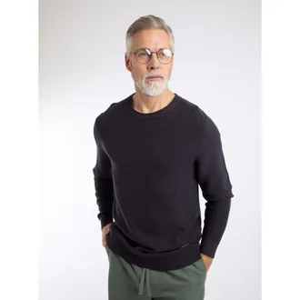 Weird Fish Rhett Crew Neck Knitted Jumper in Dark Navy at Nordstrom, Size Xxx-Large