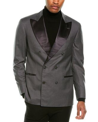 Brunello Cucinelli Wool & Silk-Blend Tuxedo Jacket