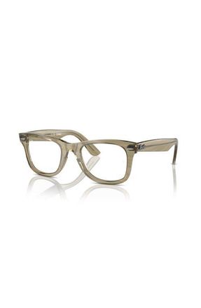 Ray-Ban 50mm Square optical glasses in Grey at Nordstrom