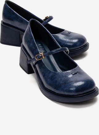 Prologue Luanda Mary Jane schoenen met blokhak