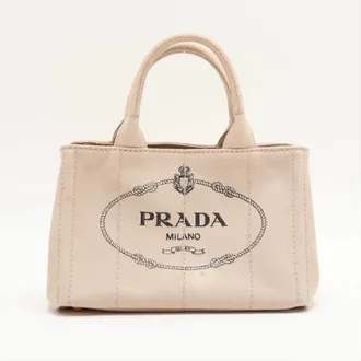 Prada Beige Handbag Shoulder Bag Tote Bag (Pre-Owned)