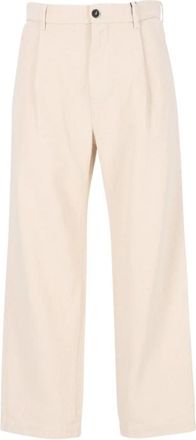 Barena Mazengo Broek - Heren - Wijde Broeken - Beige - M - Katoen - Broeken